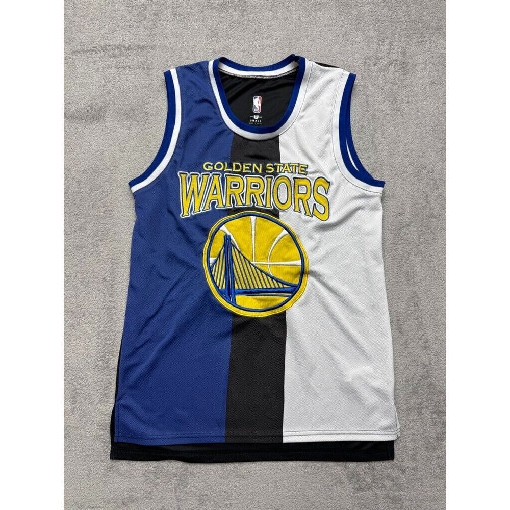 Golden State Warriors Basketball‎ Jersey Mens Small Color Block NBA UNK Pullover